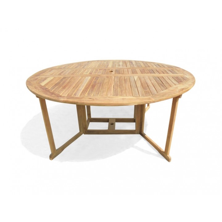 Round Drop Leaf Folding Table, Round Table Seats 8 10