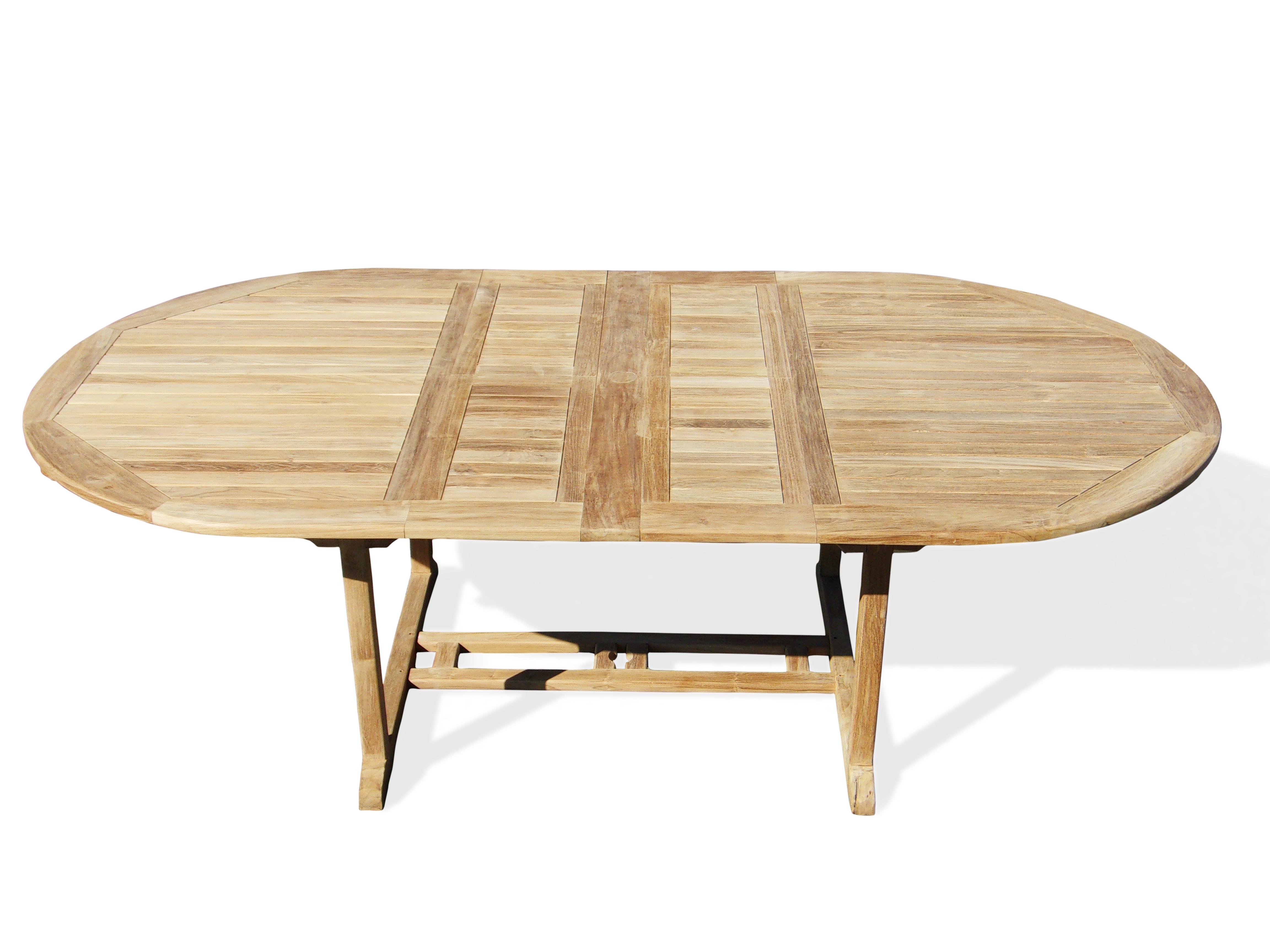 Extra Wide Oval Buckingham 95" x 51" (When Open) Double Leaf Extension Table......Seats 8....makes 3 Different Size Tables