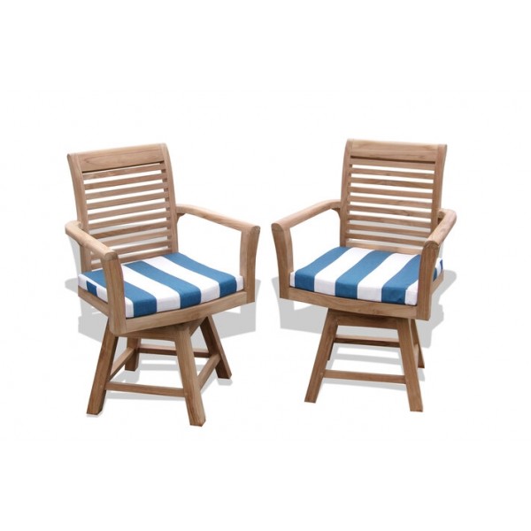 Casa Blanca Dining/Deck Swivel Arm Chair/ 2 Pack . 