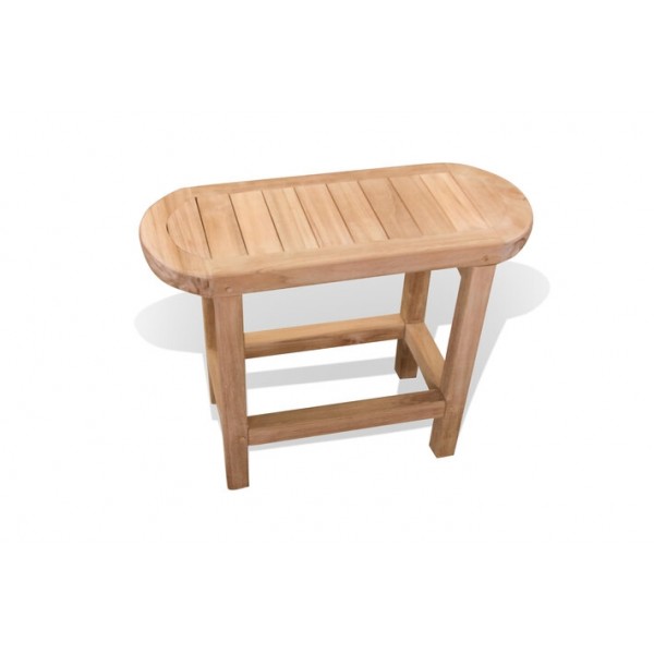 The Oval 10" x 24" Fenwick Teak Side Table/ Shower Bench....take your pick!