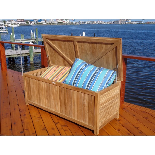 Our Original Nantucket Teak Dock Box / Storage Chest 59" x 24"