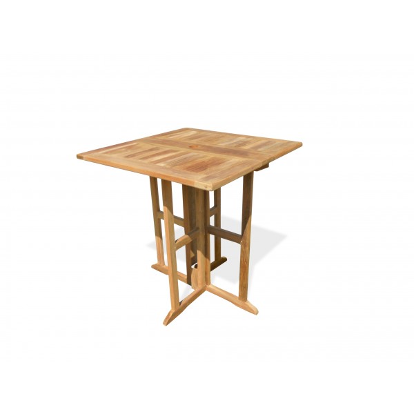 Bimini 35" Square Drop Leaf Folding Counter Table ...use with 1 Leaf Up or 2.... Makes 2 different tables!