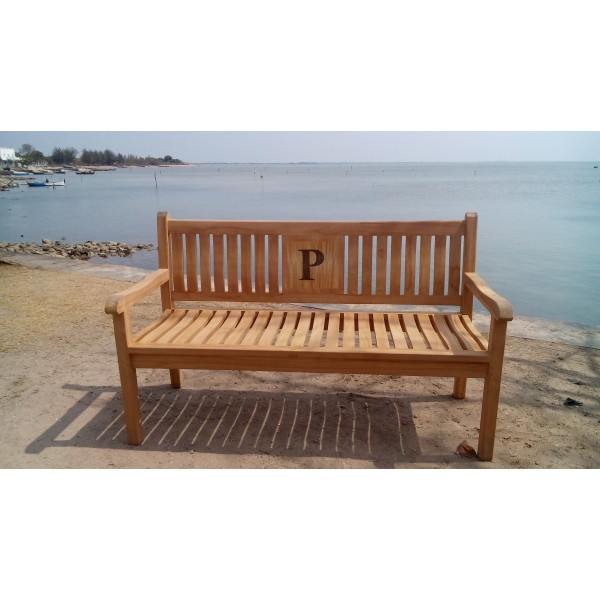 Windsor's Custom Personalized Teak Bench-3 Seater