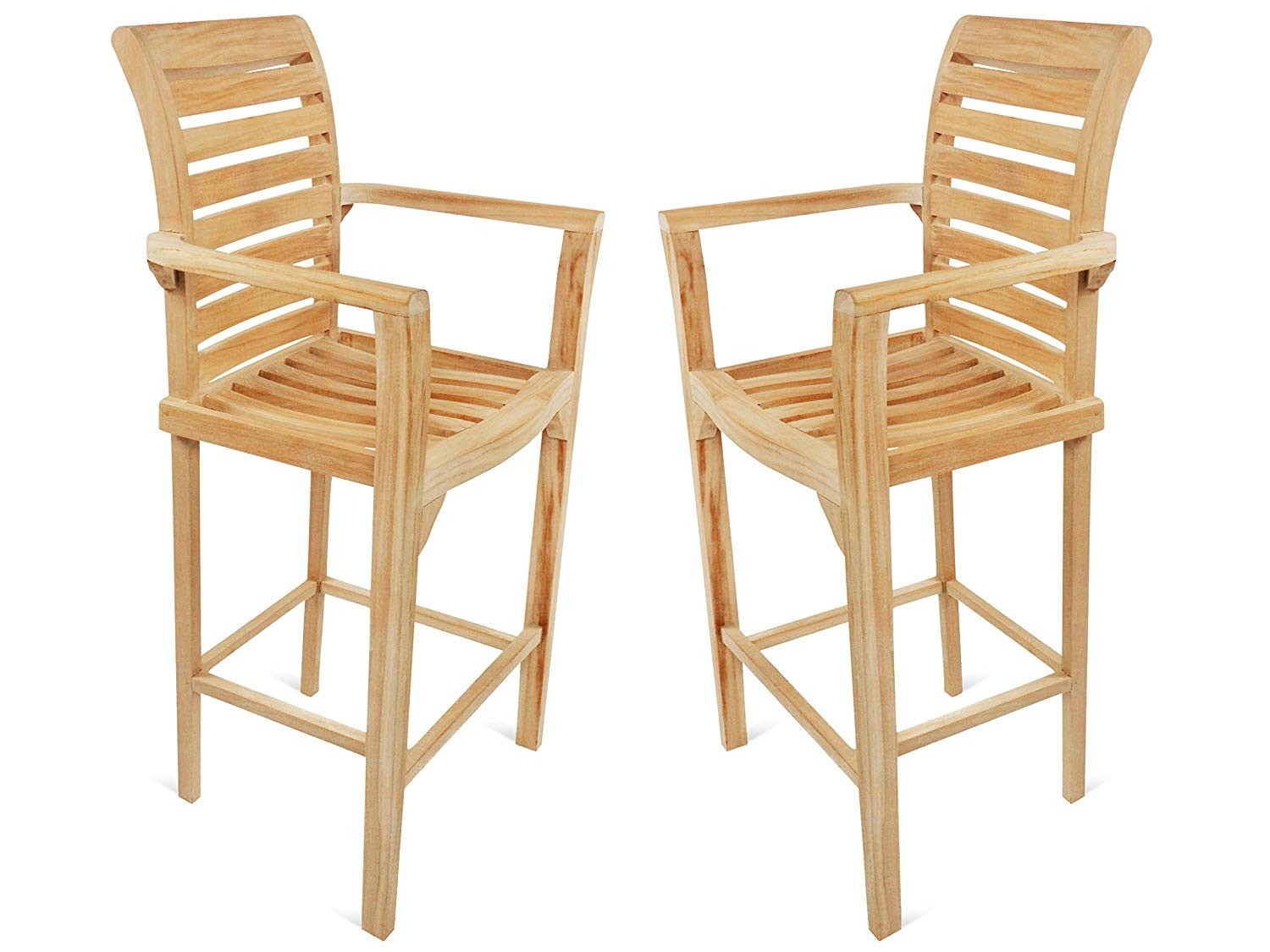 St. Moritz Teak Counter Arm Chair / 2 Pack (Counter height is 5" lower than bar). 