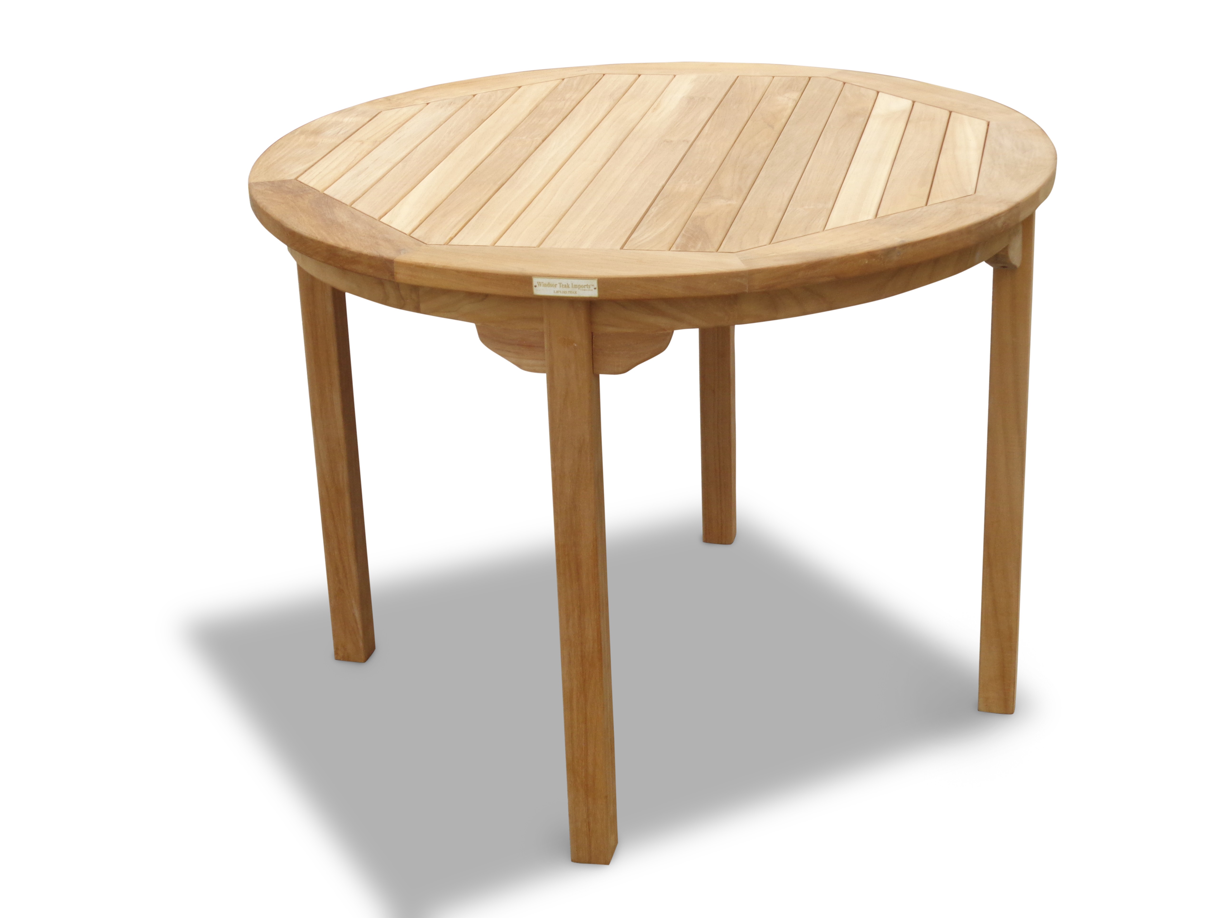Cannes 39" Round Teak Dining Table 