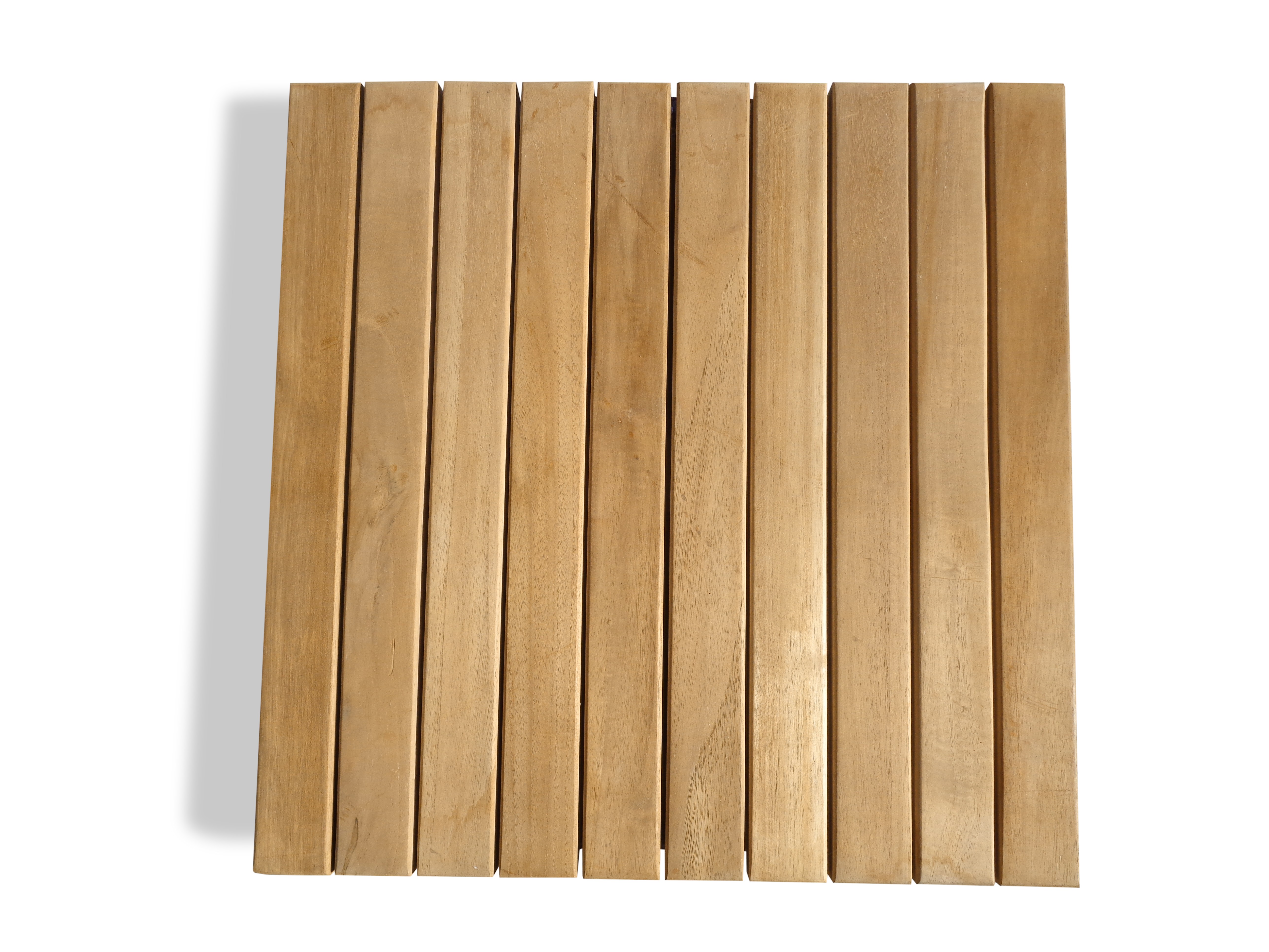 Pack of 5 Teak Floor Tiles Indoor/Outdoors.. 19.75" Square ..11 lbs ea...Perfect for Decks, Saunas, Showers, Yards, etc 