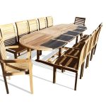 Buckingham 108" oval Teak Extension Table