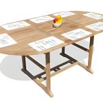 Extra Wide Bimini Counter Height 95" x 51" Double Leaf Extension Table Seats 8-10