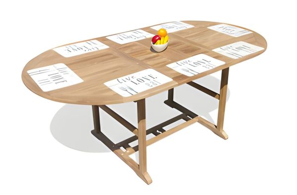 Extra Wide Bimini Counter Height 95" x 51" Double Leaf Extension Table Seats 8-10