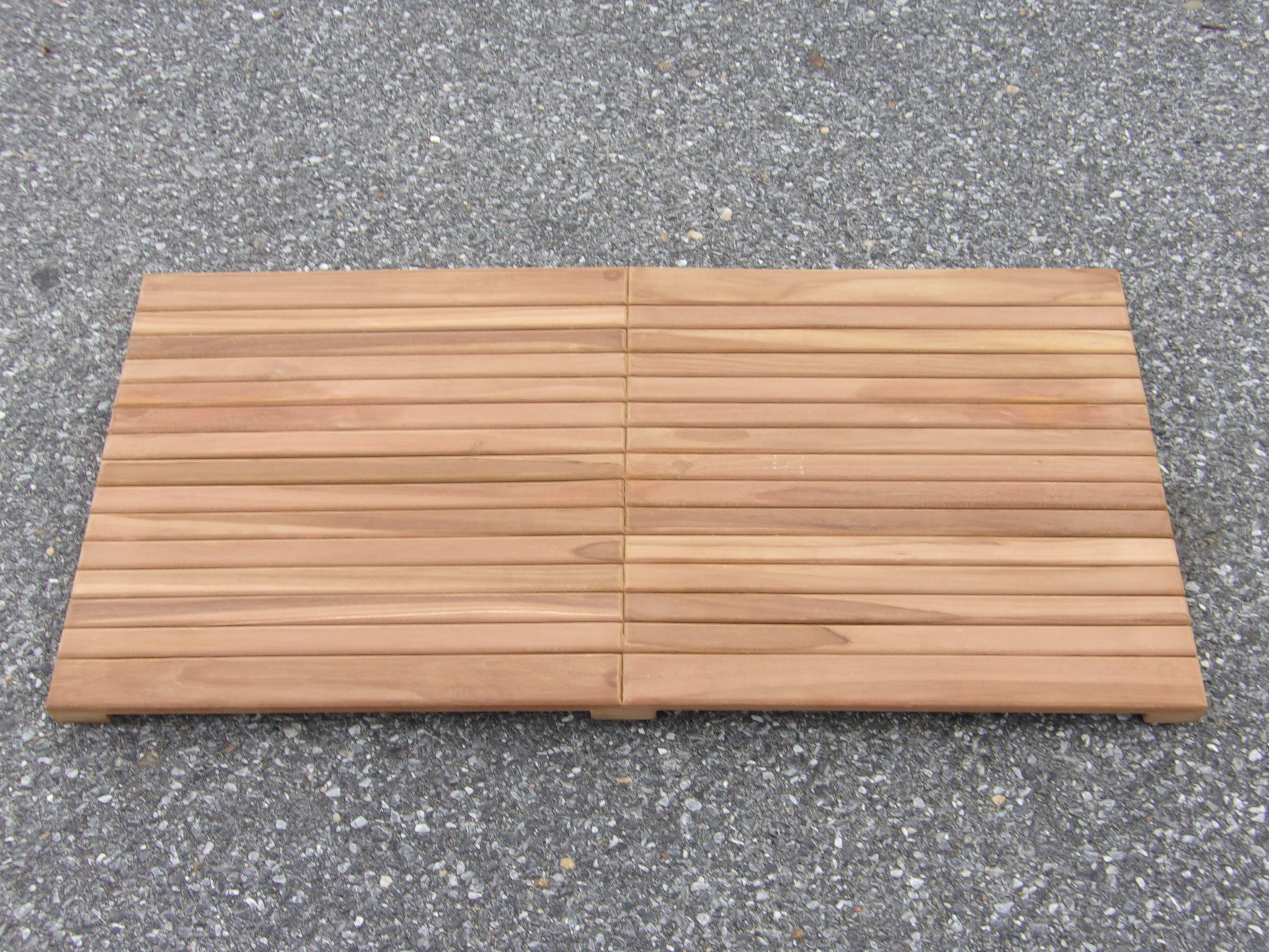 Indoor/Outdoor Teak Shower Mat...25" x 18" X 1.5"  7 lbs....Perfect for Decks, Saunas, Bath Rooms, Yards, etc