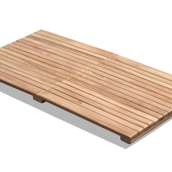 Indoor/Outdoors Teak Shower Mat 20" x 40"