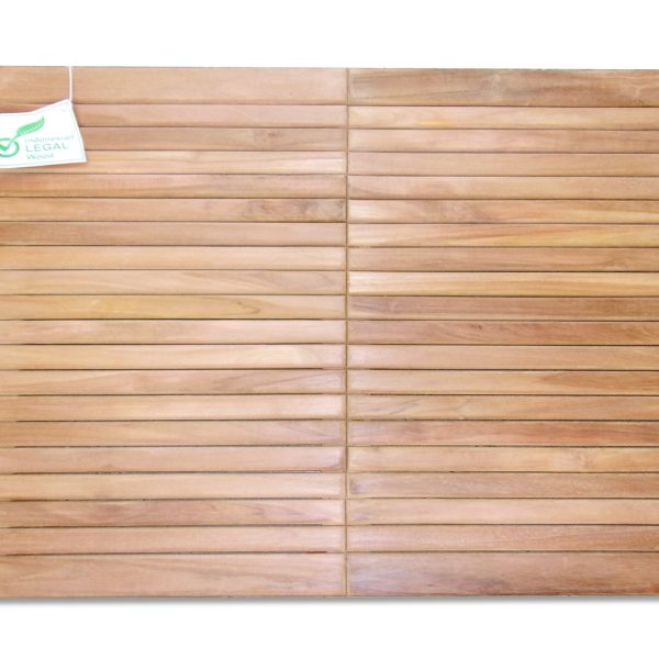 Indoor/Outdoors Teak Shower Mat 36" x 30"