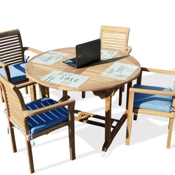 Teak Drop Leaf Folding Tables