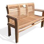 59" Casa Blanca Teak Stacking 3 Seater Bench
