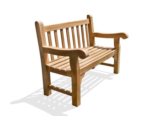 48" Zurich Extra Thick Teak Bench 2 Seater