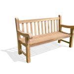 60" Zurich Extra Thick Teak Bench 3 Seater