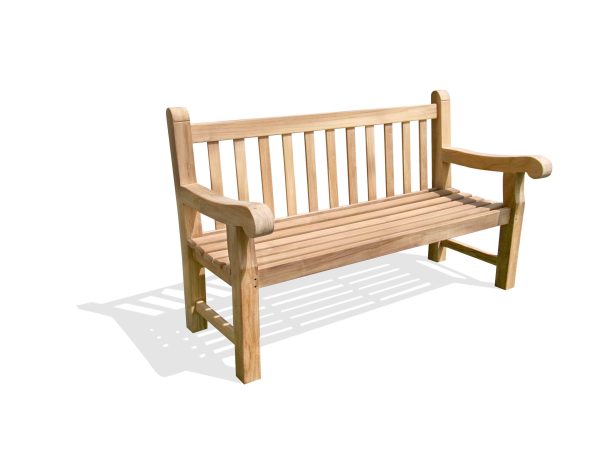 60" Zurich Extra Thick Teak Bench 3 Seater