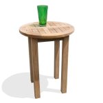 25" H Hyannis Port x 20" Round Teak Side Table