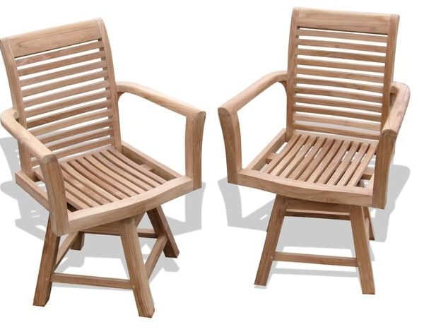 Teak Swivel Chairs