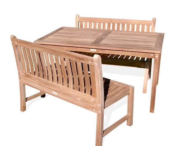 Teak Benches & Table
