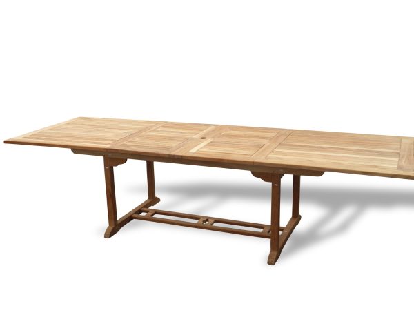 Buckingham 138" Rectangular Teak Extension Table...Seats 16 Adults