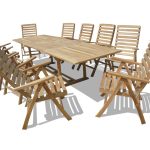 Buckingham 118" x 39" Double Leaf Extension Table w/10 Chelsea 5 Position Reclining Arm Chairs