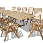 Buckingham 138" x 39" Double Leaf Extension Table w/12 Chelsea 5 Position Reclining Arm Chairs