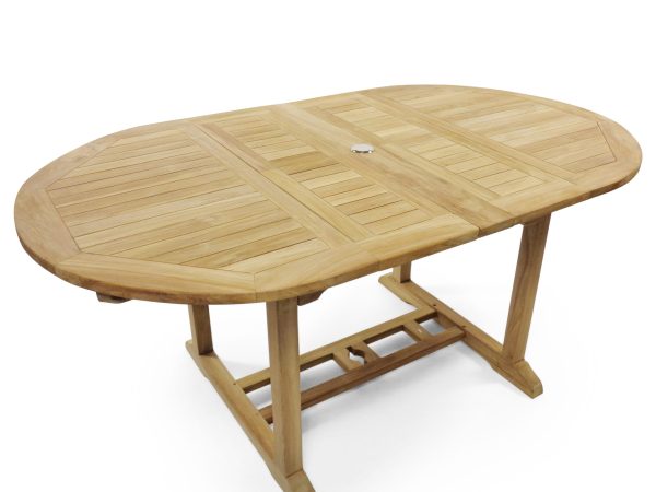 Bimini Counter Height 82" Double Leaf Oval Teak Extension Table