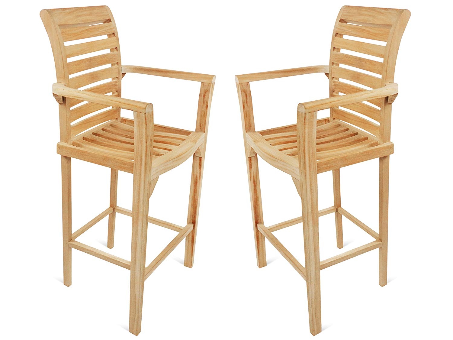 St. Moritz Teak Counter Arm Chair / 2 Pack (Counter height is 5" lower than bar).