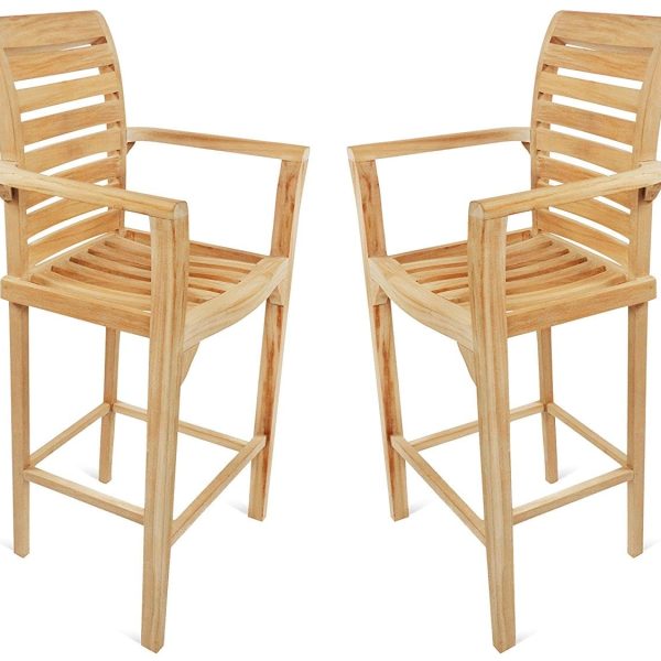 St. Moritz Teak Bar Arm Chair-2 Pack