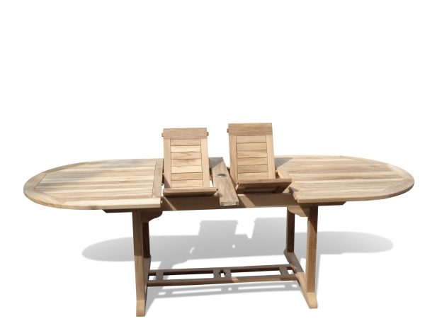 Buckingham 95" Oval Teak Extension Table