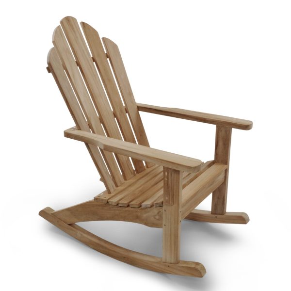 Teak Adirondack Rocking Chair