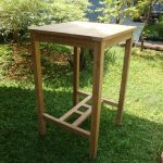 Avalon 27" Square Bar Teak Table