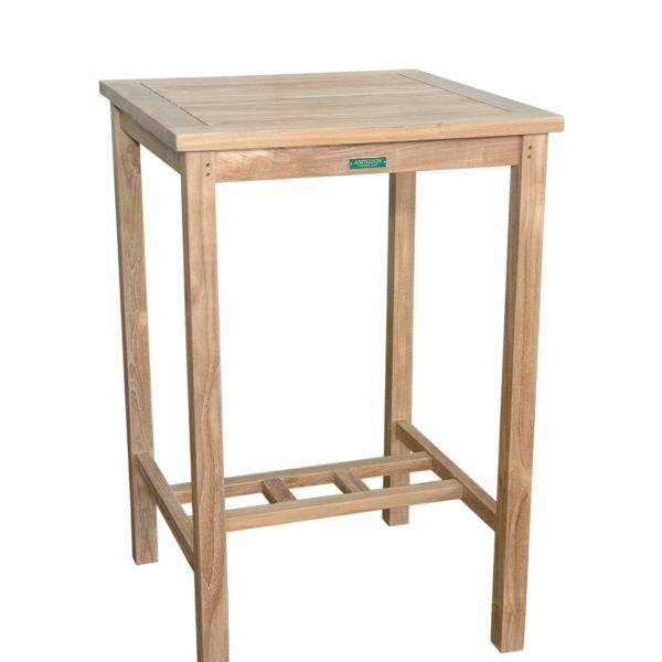 Avalon 27" Square Bar Teak Table