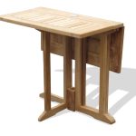 Barcelona 27" Square Drop Leaf Teak Table