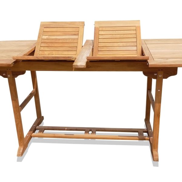 Bimini Counter Height 108" Double Leaf Oval Teak Extension Table