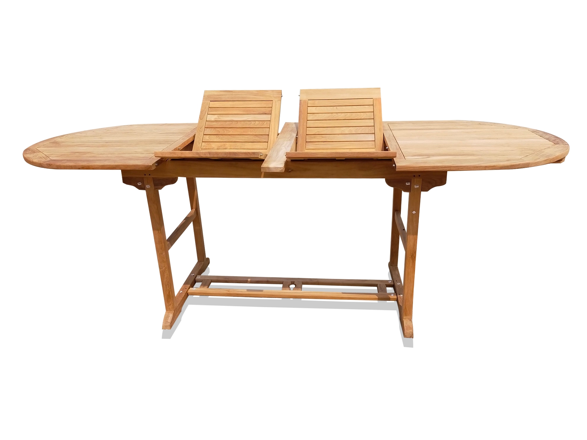 Grade A Teak Bimini Counter Height 108" x 39" Double Leaf Oval  Extension Table...Seats 8-10...makes 3 Different Size Tables