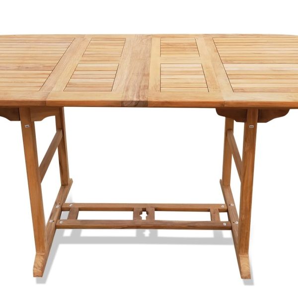 Bimini Counter Height 95" Double Leaf Oval Teak Extension Table