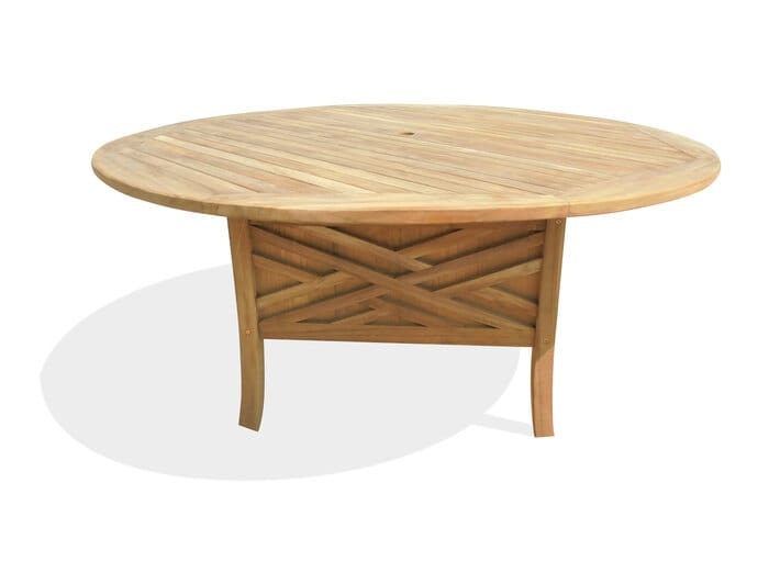 Outdoor Patio Furniture: Exclusive 54-Inch Chippendale Pedestal Table
