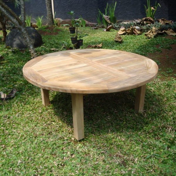 Hyannis Port Round 40" Teak Coffee Table