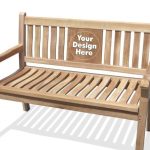 Windsor's 48" Custom Personalized 2 Seater Teak Bench