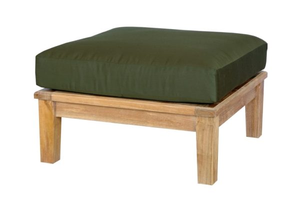 Portofino Teak Ottoman w/ Sunbrella Cushion