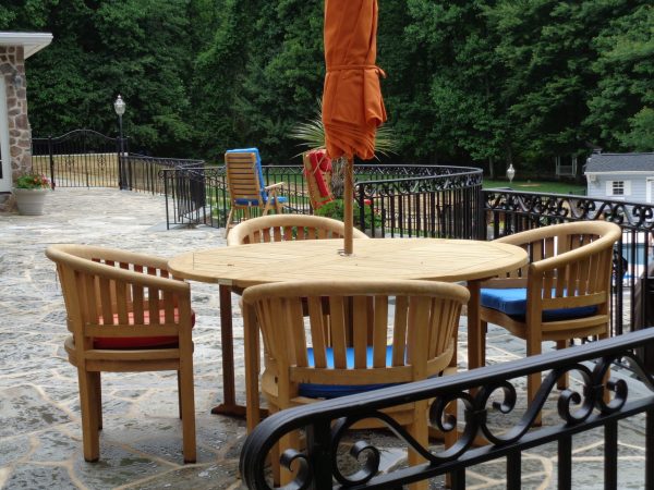 Dining, Stacking & Folding Chair Sunbrella Cushions - Windsor Teak Furniture Outdoor Patio Furniture
