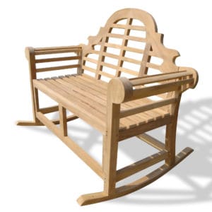 Lutyens Premium Teak 2 Seater Rocking Bench – 53″