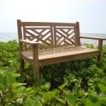 48" Chippendale Teak Bench 2 Seater