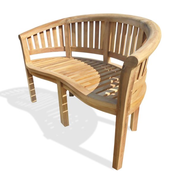 Kensington Curved 2 Seater Teak Bench