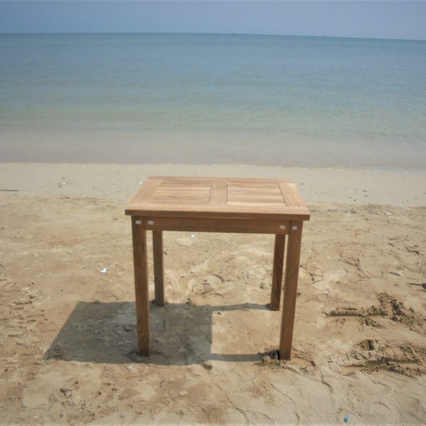 Grade A Teak 28 x 20 x 27 Inch H Rectangular Highboy Utility Table, Cape Cod - Image 3