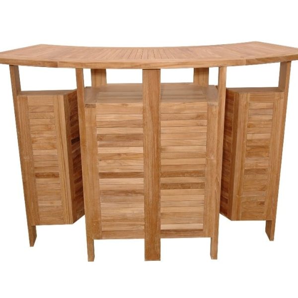 Grand Cayman Folding Teak Bar Table
