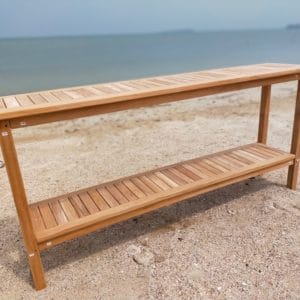 Grade A Teak 72" x 15" Rectangular Cape Cod Multi-Purpose Buffet/Console/Sideboard Table - Image 2