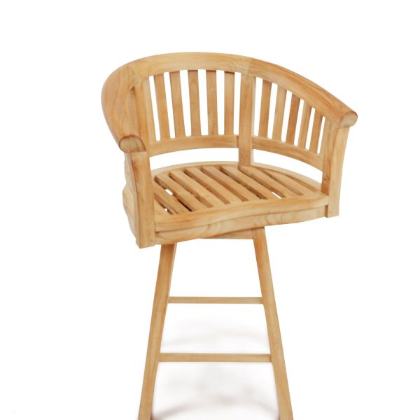 Teak Swivel Bar Armchair
